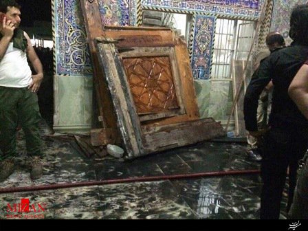 تصاویر خسارت حملات انتحاری در نزدیکی سامرا