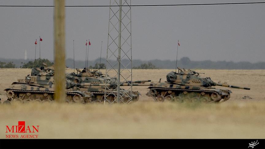 تانک های ارتش ترکیه وارد منطقه الراعی در سوریه شدند