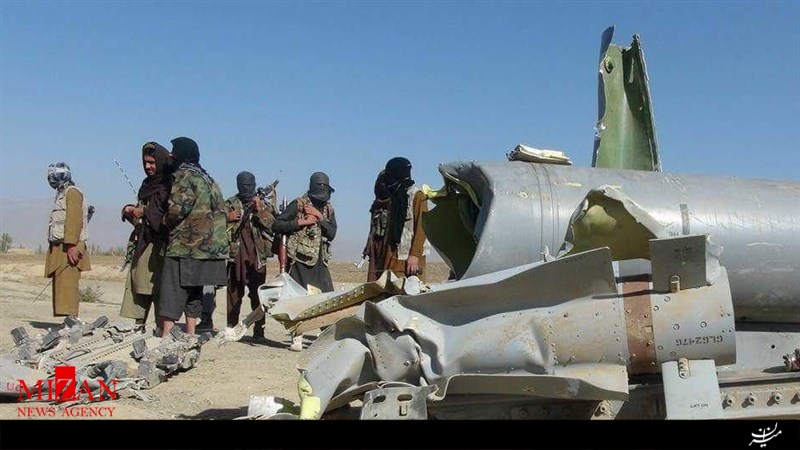 طالبان جنگنده اف16 آمریکا را در بگرام افغانستان سرنگون کرد