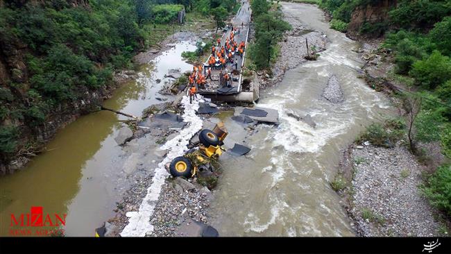 کشته شدن 6 نفر در پی بارش باران‎های سیل آسا در چین