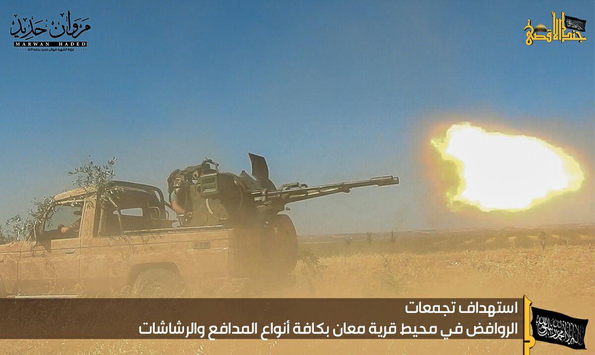 گروهک جندالاقصی مدعی گلوله‌باران مواضع ارتش سوریه شد+عکس