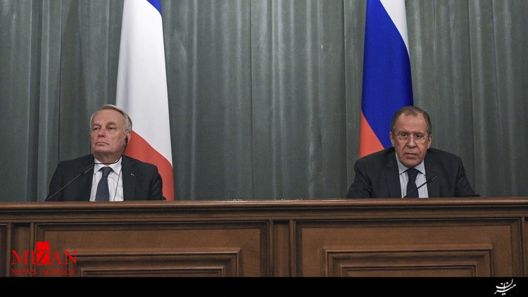وزرای خارجه روسیه و فرانسه درباره سوریه گفت و گو کردند