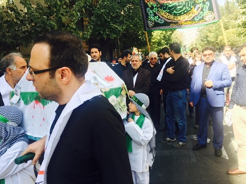 دادستان تهران در جمع عزاداران حسینی + عکس