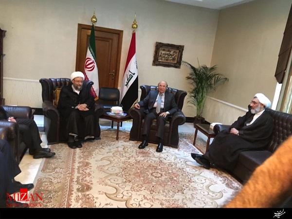آیت الله آملی لاریجانی با رئیس شورای قضایی عراق دیدار کرد