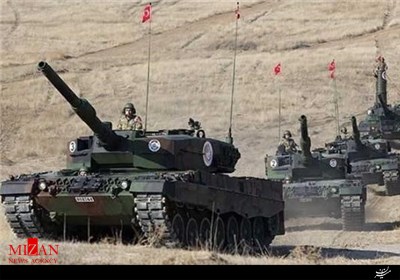 استقرار تانک‎های ارتش ترکیه در مرزهای عراق