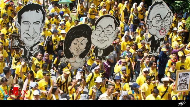 تظاهراتهزاران نفر در مالزی علیه نخست وزیر این کشور