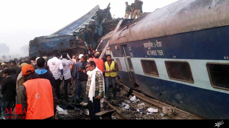 آمار تلفات سانحه خروج قطار از ریل در هند به 100 نفر رسید