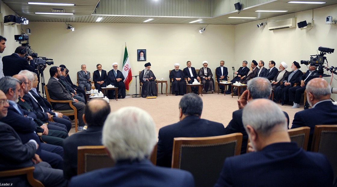 رئیس‌جمهور و اعضای هیئت دولت با رهبر معظم انقلاب‬‌ دیدار کردند