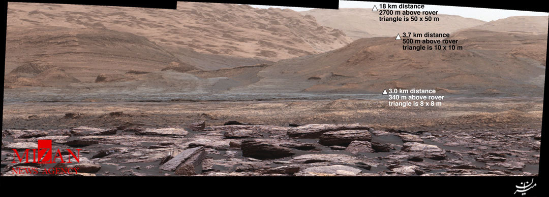 عکس روز ناسا/ کوه شارپ در مریخ