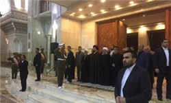 روحانی با حضور در مرقد مطهر امام (ره) به رئیس فقید مجمع تشخیص مصلحت نظام ادای احترام کرد