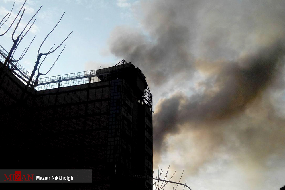تصاویر آتش سوزی در ساختمان پلاسکو
