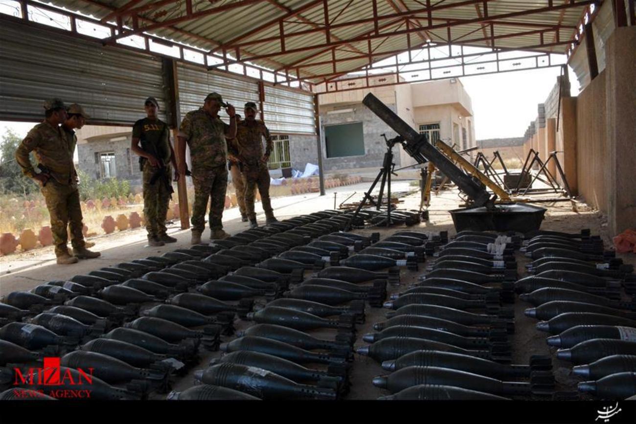 کشف مقدار زیاد سلاح و مهمات در عملیات آزادسازی موصل در الشوره 30 کیلومتری جنوب موصل