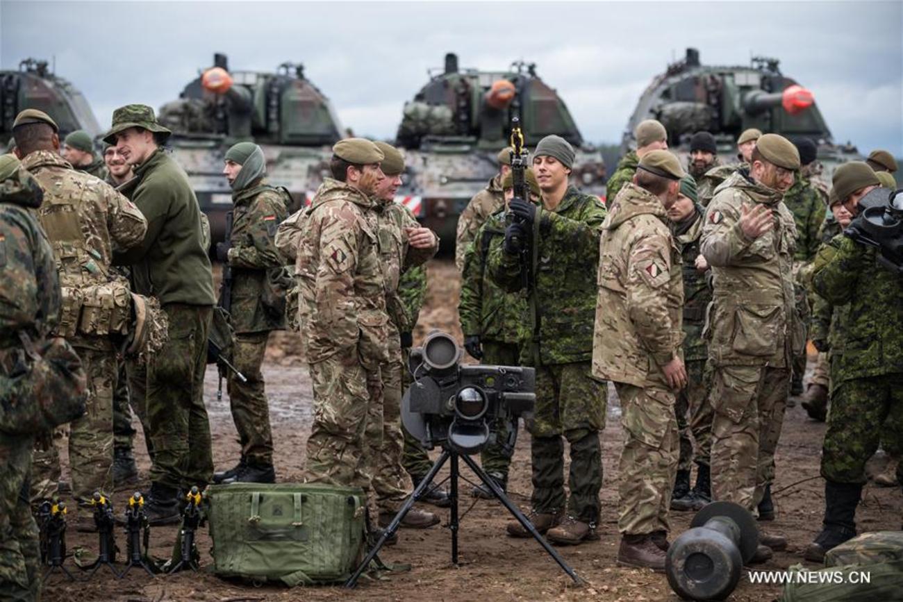 تمرین نظامی مشترک نیروهای چندملیتی در شمشیرآهنین 2016 در پابراده لیتوانی