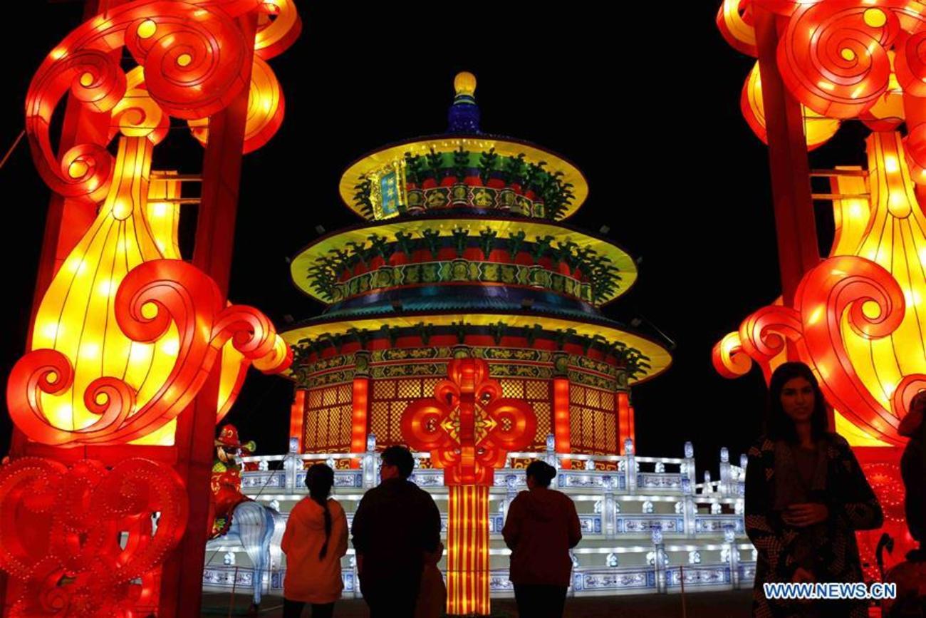 نمایشگاهی از مجموعه فانوس های معبد بهشت پکن در شهر هوستون امریکا