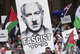 تظاهرات هزاران نفر همزمان با حضور نتانياهو در استراليا