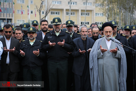 مراسم تشییع پیکر دو افسر شهید پلیس تهران