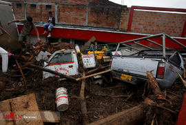 خسارات ناشی از رانش زمین در کلمبیا