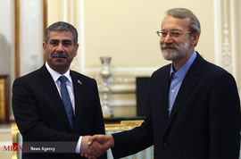 دیدار وزیر دفاع جمهوری آذربایجان با رئیس مجلس 
