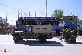 مراسم رژه نیروهای مسلح ارتش - همدان 