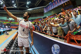 دیدار تیم‌های والیبال ایران و بلژیک در لیگ جهانی والیبال ۲۰۱۷

