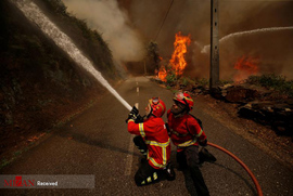 آتش سوزی جنگل ها در پرتغال