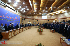 حضور رئیس مجلس شورای اسلامی در جلسه شورای اداری استان گیلان