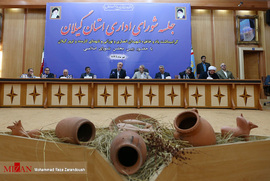 حضور رئیس مجلس شورای اسلامی در جلسه شورای اداری استان گیلان