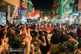 جشن آزادسازی موصل در نجف اشرف
