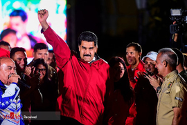 اعلام پیروزی مادورو رئیس جمهور ونزوئلا در انتخابات