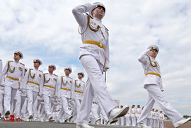 مراسم روز نیروی دریایی روسیه