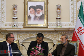 دیدار هاینس کوپف، نایب رئیس مجلس اتریش با علی لاریجانی رئیس مجلس شورای اسلامی