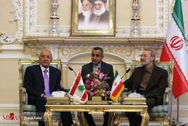 دیدار نبیه بری، رئیس مجلس لبنان با علی لاریجانی رئیس مجلس شورای اسلامی