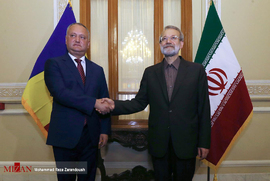 دیدار رئیس جمهور مولداوی با علی لاریجانی رئیس مجلس شورای اسلامی