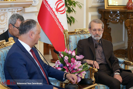 دیدار رئیس جمهور مولداوی با علی لاریجانی رئیس مجلس شورای اسلامی