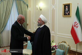 ﻿دیدار رییس مجلس لبنان با حسن روحانی