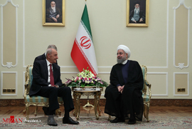 ﻿دیدار رییس مجلس لبنان با حسن روحانی
