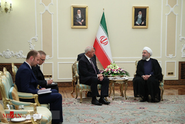 ﻿دیدار رییس شورای مجمع ملی بلاروس با حسن روحانی