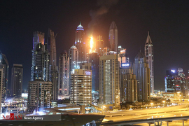 آتش سوزی در برج مسکونی ۸۶ طبقه دوبی