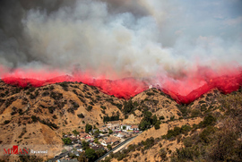 آتش سوزی در لس آنجلس آمریکا