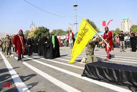 رژه نیروهای مسلح در آغاز هفته دفاع مقدس - همدان
