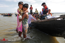 فرار مسلمانان روهینگیا از جهنم میانمار
