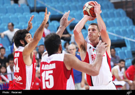 دیدار تیم های ملی بسکتبال ایران و فلسطین