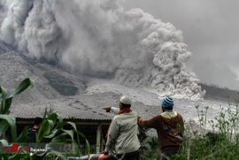 فعالیت آتشفشان کارو اندونزی