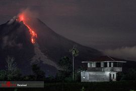 آتشفشان کارو در اندونزی
