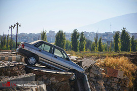 خسارت زلزله در مسکن مهر سر پل ذهاب