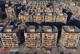 تصاویر هوایی از مناطق زلزله زده سرپل ذهاب