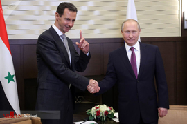 نشست روسای جمهور سوریه و روسیه