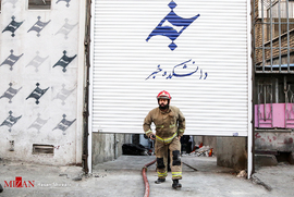 آتش سوزی در ساختمان دانشکده خبر