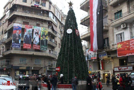 جشن سال نو میلادی در حلب