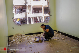 اولین نقاشی که محمد کشیده بوده است و در زلزله کاملا از بین رفته است ، او را بشدت ناراحت کرده است.